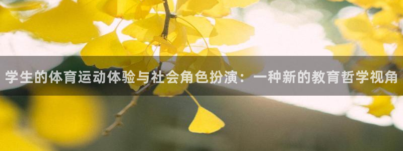 学生的体育运动体验与社会角色扮演：一种新的教育哲学视角